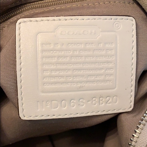 Coach Metallic Leather Boho Bag - Picture 6 of 8